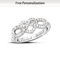 Joined In Love Personalized Diamond Ring