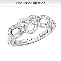 Joined In Love Personalized Diamond Ring