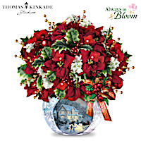 Thomas Kinkade Illuminated Tabletop Holiday Arrangement