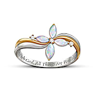 The Trinity Opal And Diamond Ring