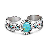 Genuine Turquoise Cabochon Sedona Sky Bracelet