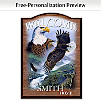 Soaring Guardians Personalized Welcome Sign