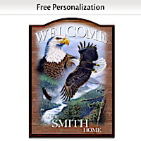 Soaring Guardians Personalized Welcome Sign