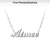 "Granddaughter, I Love You" Personalized Diamond Necklace