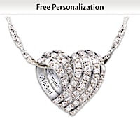 All My Love Personalized Diamond Pendant Necklace