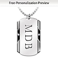 For My Grandson Personalized Pendant Necklace