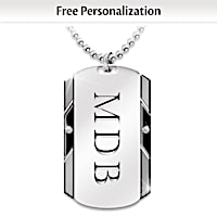 For My Grandson Personalized Pendant Necklace