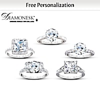 Diamonesk Personalized Bridal Ring