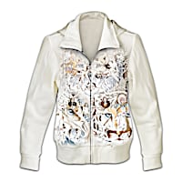 Women's Hoodie Adorned With The Wildlife Art Of Diana Casey