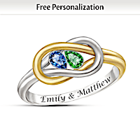 Lover's Knot Personalized Ring 