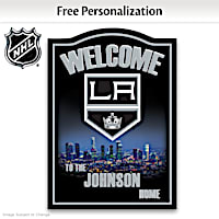 Los Angeles Kings&reg; Personalized Welcome Sign