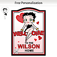 Betty Boop Personalized Welcome Sign