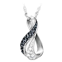 Midnight Serenade Diamond Pendant Necklace