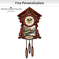 Thomas Kinkade Timeless Moments Personalized Cuckoo Clock