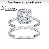 A Love Like No Other Personalized Bridal Ring Set