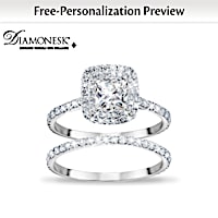 A Love Like No Other Personalized Bridal Ring Set