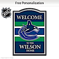 Vancouver Canucks&reg; Personalized Welcome Sign