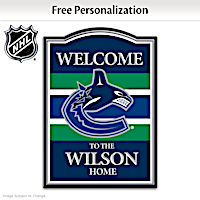 Vancouver Canucks® Personalized Welcome Sign