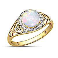 Opal Sunrise Ring