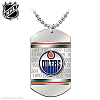 Edmonton Oilers&reg; Dog Tag Pendant Necklace
