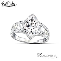 Bob Mackie "Art Deco" 8-Carat Diamonesk Ring