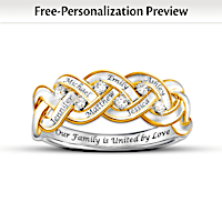 Strength Of Family Personalized Diamond Ring