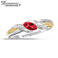 "The Spirit Of Canada" Diamonesk Embrace Ring