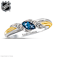Toronto Maple Leafs&reg; Pride Engraved Embrace Ring