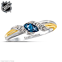 Toronto Maple Leafs® Pride Engraved Embrace Ring