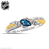 Winnipeg Jets™ Pride Engraved Embrace Ring
