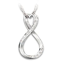 Forever My Daughter Diamond Pendant Necklace