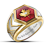 "Lest We Forget" Remembrance Men's Ring