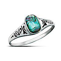 "Treasures Of The Waves" Abalone Shell Women's Ring
