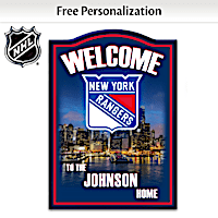 New York Rangers&reg; Personalized Welcome Sign