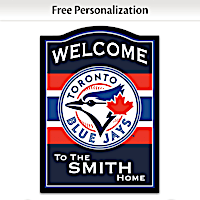 Toronto Blue Jays Welcome Sign Personalized With Name