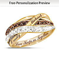 Together In Love Personalized Diamond Ring