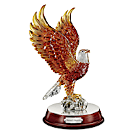 "Nature's Majesty" Illuminated Art Glass Eagle Sculpture