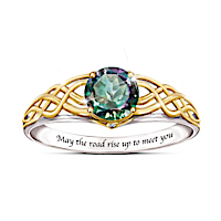 "For The Love Of Ireland" Mystic Topaz Women's Ring