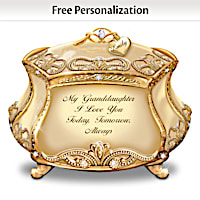 Granddaughter, I Love You Personalized Music Box