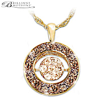 Brilliant Motions Diamond 18K Gold-Plated Pendant