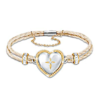 Bless And Keep My Daughter Diamond Bracelet