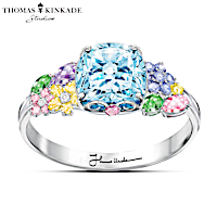 Thomas Kinkade "Colours Of Inspiration" Women's Floral Ring