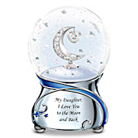 My Daughter, I Love You To The Moon And Back Snowglobe