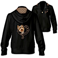 "Paw Prints On My Heart" Women's Hoodie: Choose Your Breed