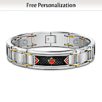 The Spirit Of Canada Personalized Men's Bracelet