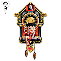 Betty Boop Wall Clock With Light And Sound