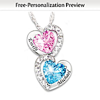 "Every Beat Of My Heart" Personalized Birthstone Necklace