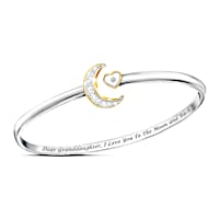 "I Love You To The Moon And Back" Granddaughter Bracelet