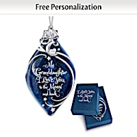 Granddaughter, I Love You Illuminated Personalized Ornament