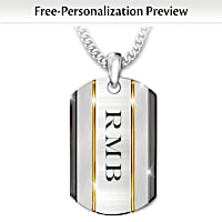 The Strength Of My Son Personalized Pendant Necklace